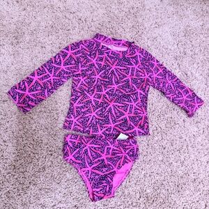 Passion Fruit Pink Star Searching Lilly Pulitzer Toddler Swimsuit